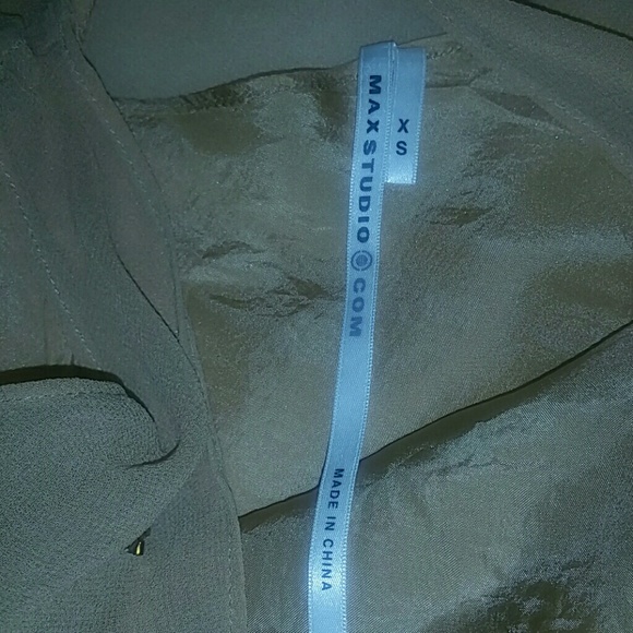 VINTAGE Max Studio Beaded Silk Sleeveless Blouse - Picture 3 of 8